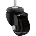 50mm Wheel 70mm Height Light Duty Black Nylon High Load 150KG Plate Swivel Furniture Sofa Caster Wheel